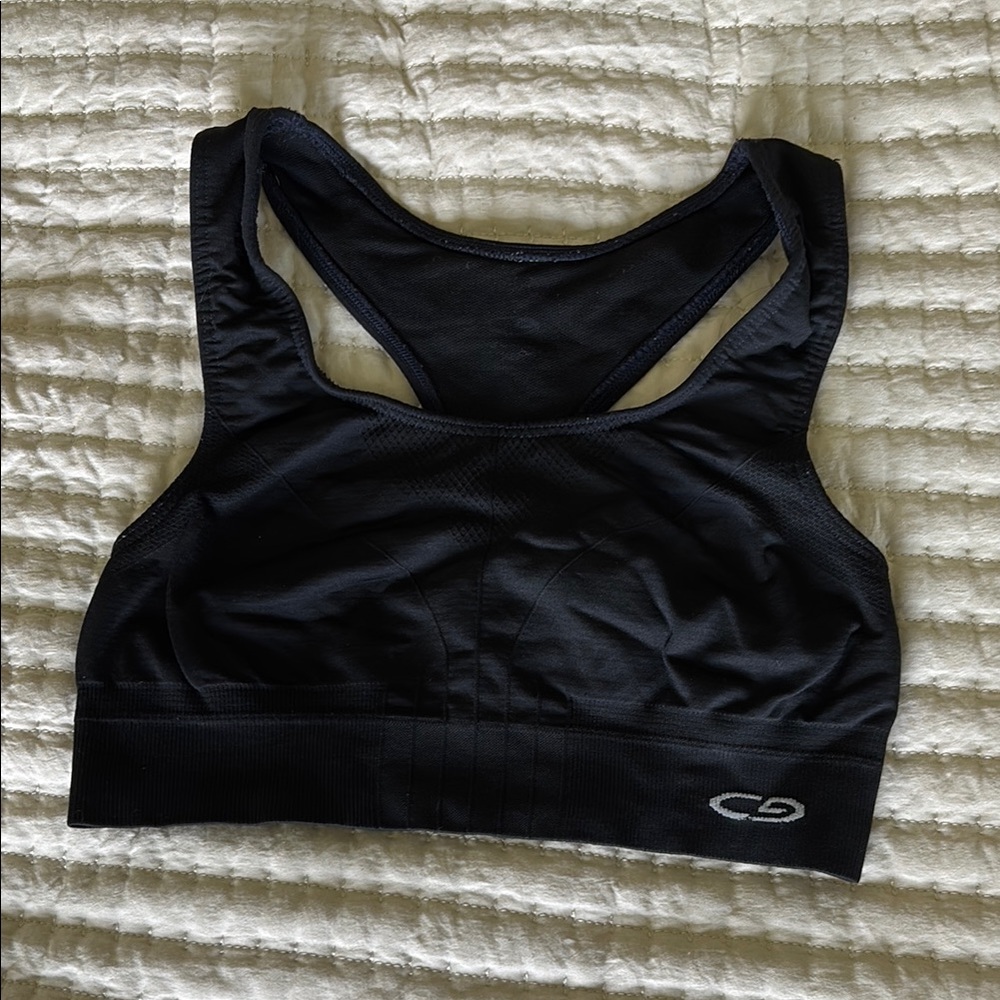 Champion Black Sports Bra with Medium Support